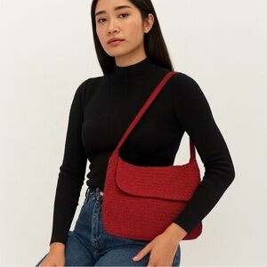 Amanda Smith‎ Knit Crochet Shoulder Bag